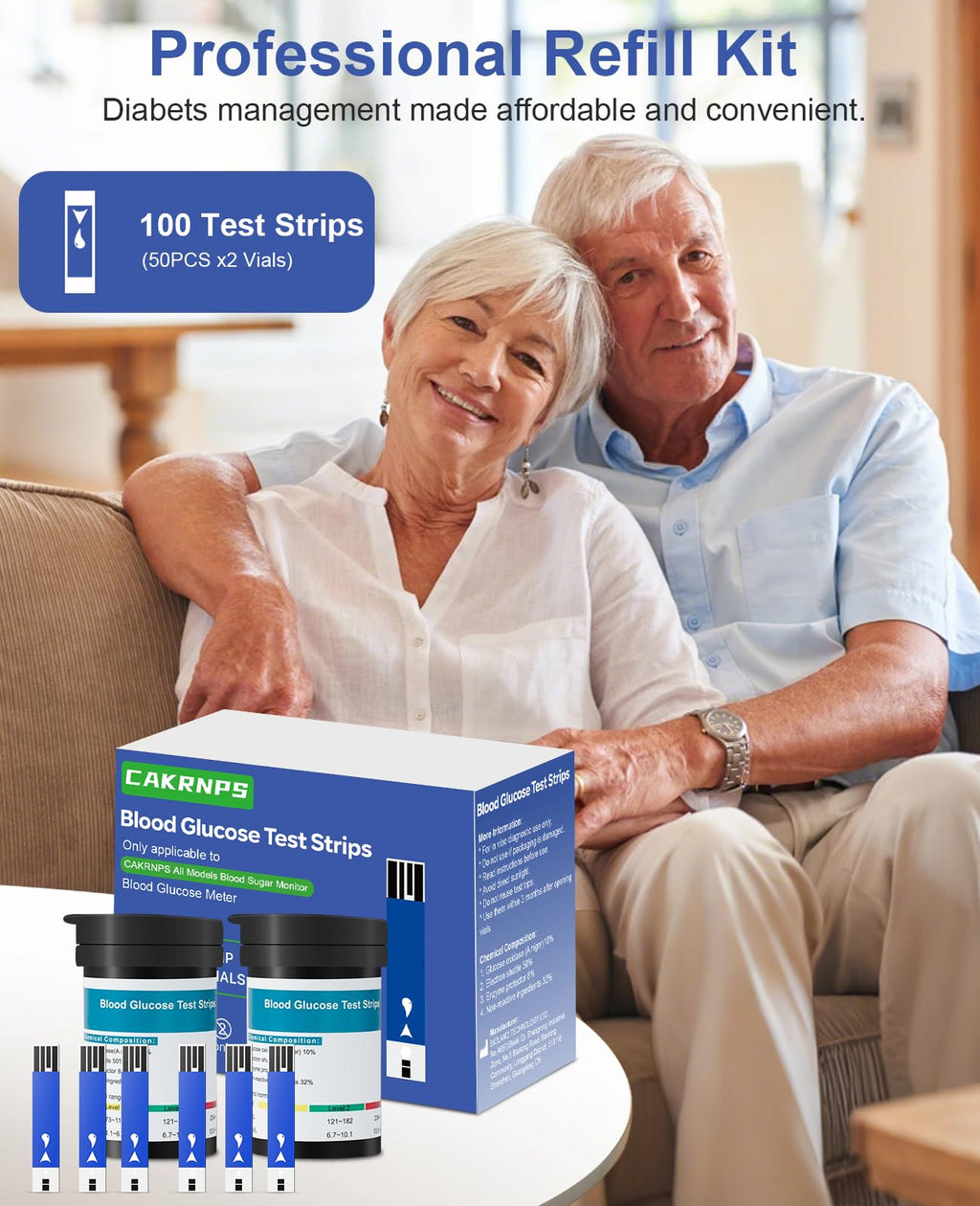 Blood Glucose Test Strips 100 Count Y30212