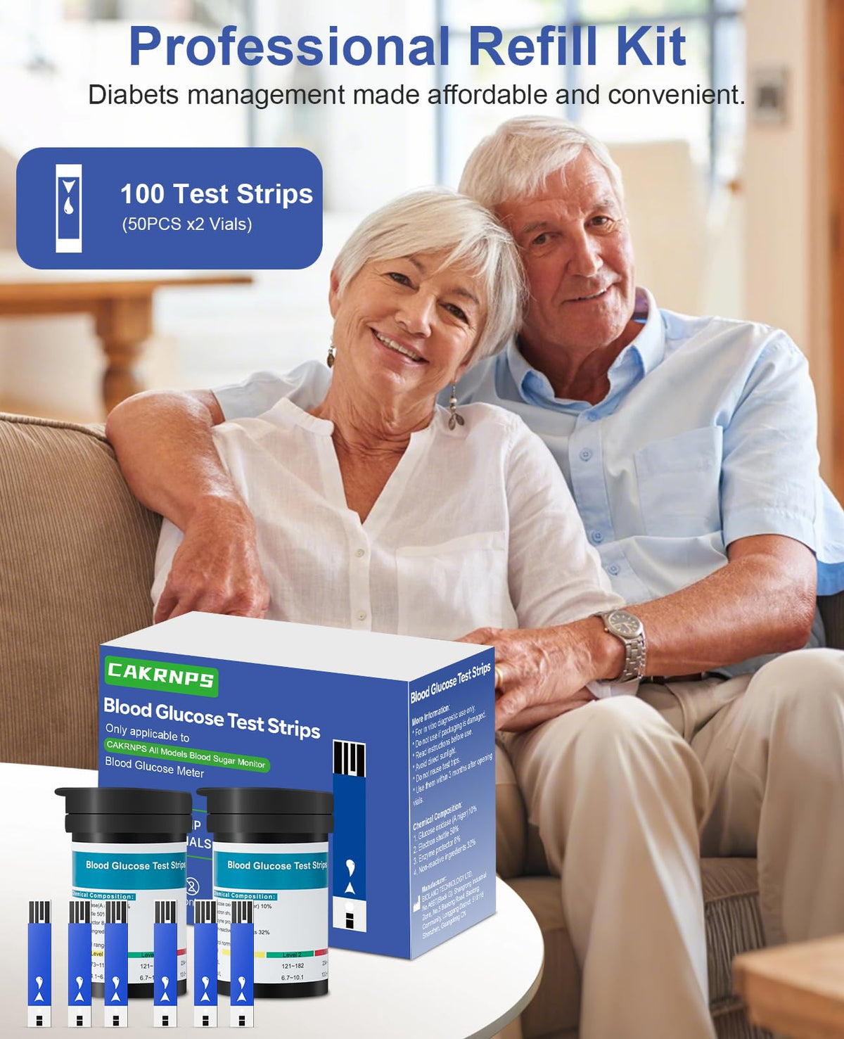 Blood Glucose Test Strips 100 Count Y30212
