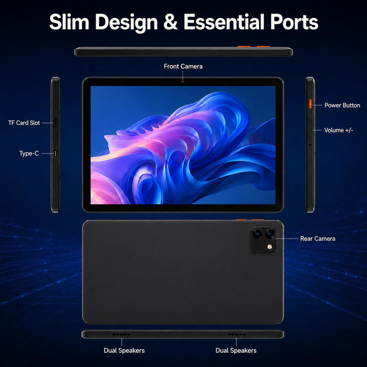 Android 15 Tablet, Octa-core 12GB RAM + 64GB + 64GB Card A49390