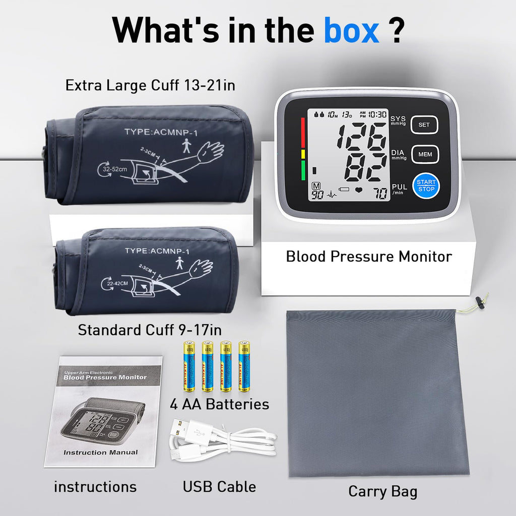 Upper Arm Blood Pressure Monitor 2 Cuff Sizes N73364