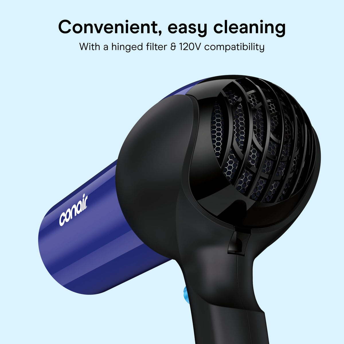 Lightweight 1875W Hair Dryer with Diffuser & Concentrator Attachments W661
