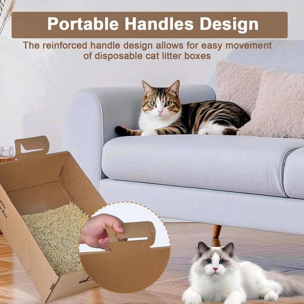 2 Pack Large Cardboard Cat Litter Box O795