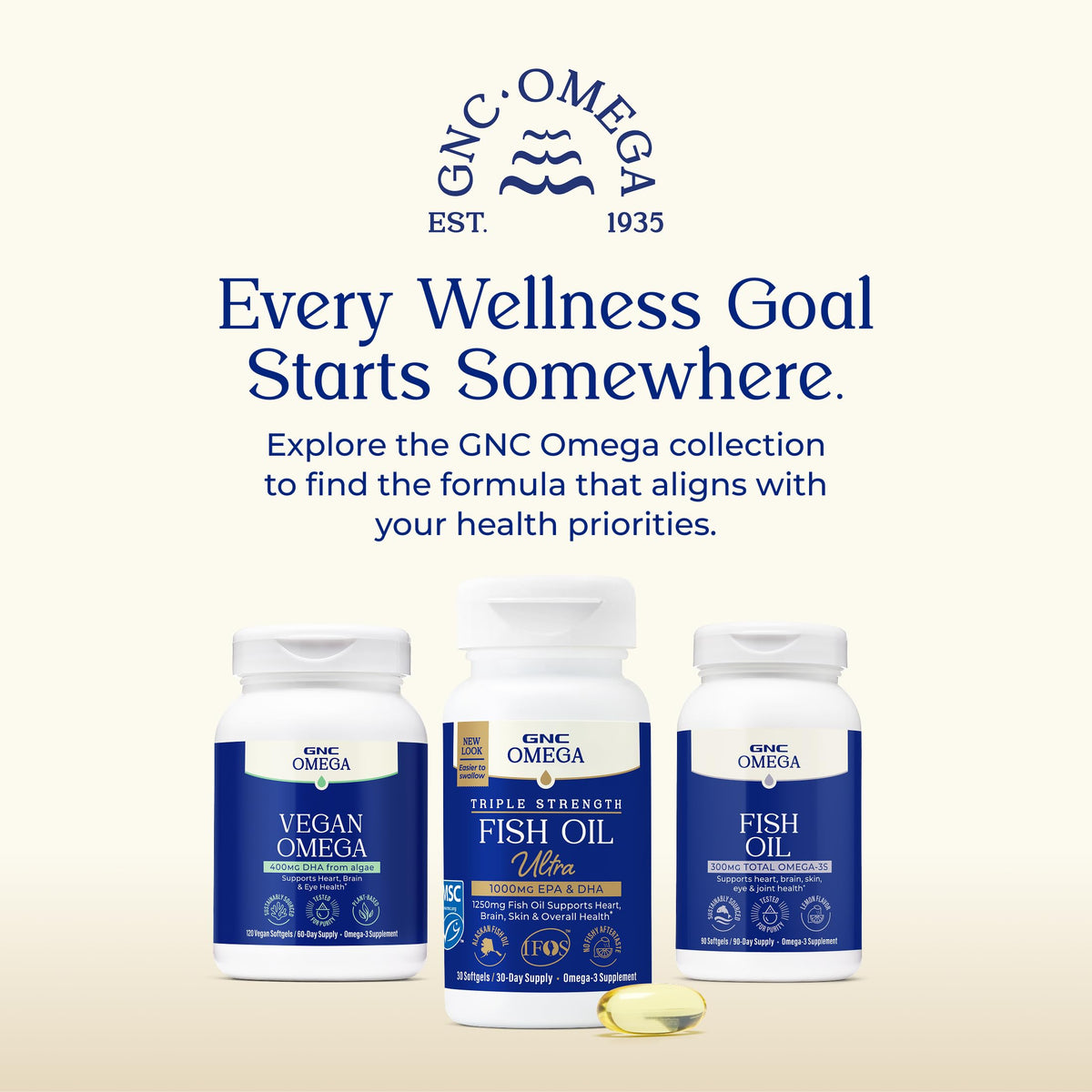 Omega Fish Oil 1000mg 120 Count U86982