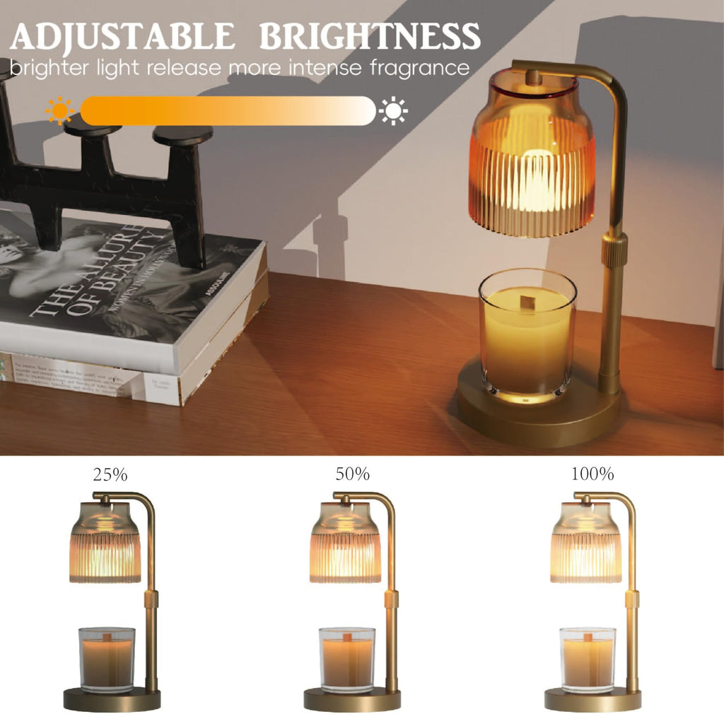 Candle Warmer Lamp with Timer Dimmer Adjustable Height I77289
