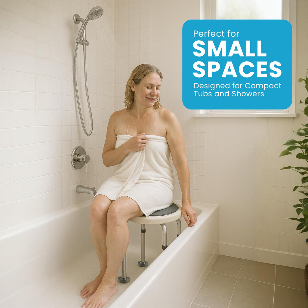 Adjustable Swivel Shower Stool with Non-Slip Feet B505