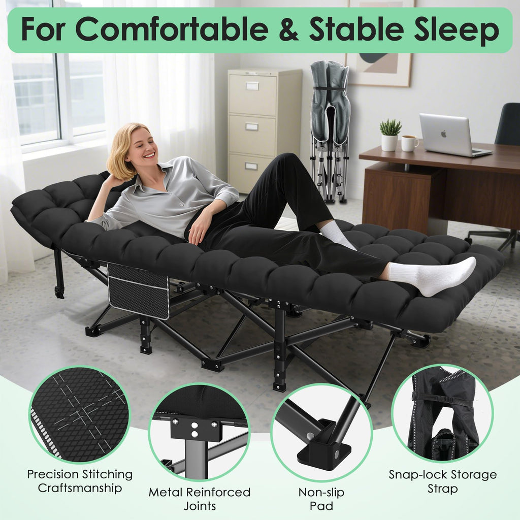 Folding Camp Cot with Cushion A969681