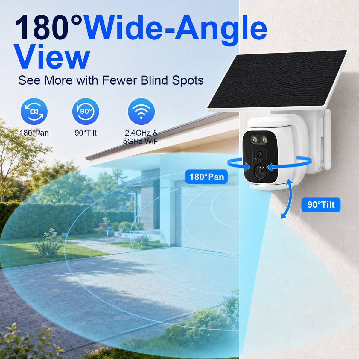 4 Pack Solar Security Cameras Wireless Outdoor 2K WiFi Camera System R630