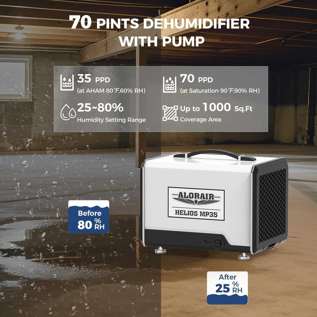70 Pints Dehumidifier with Pump D760