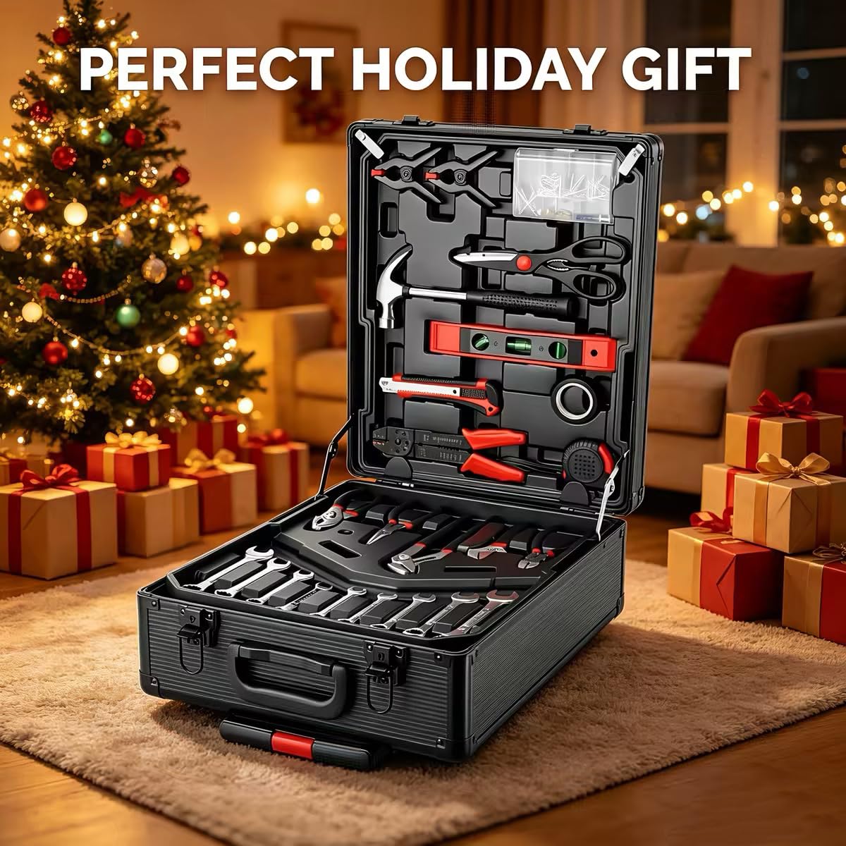 799pcs Aluminum Trolley Case Tool Set Silver W593394