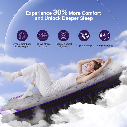 12 Inch Full Size Hybrid Mattress G5313