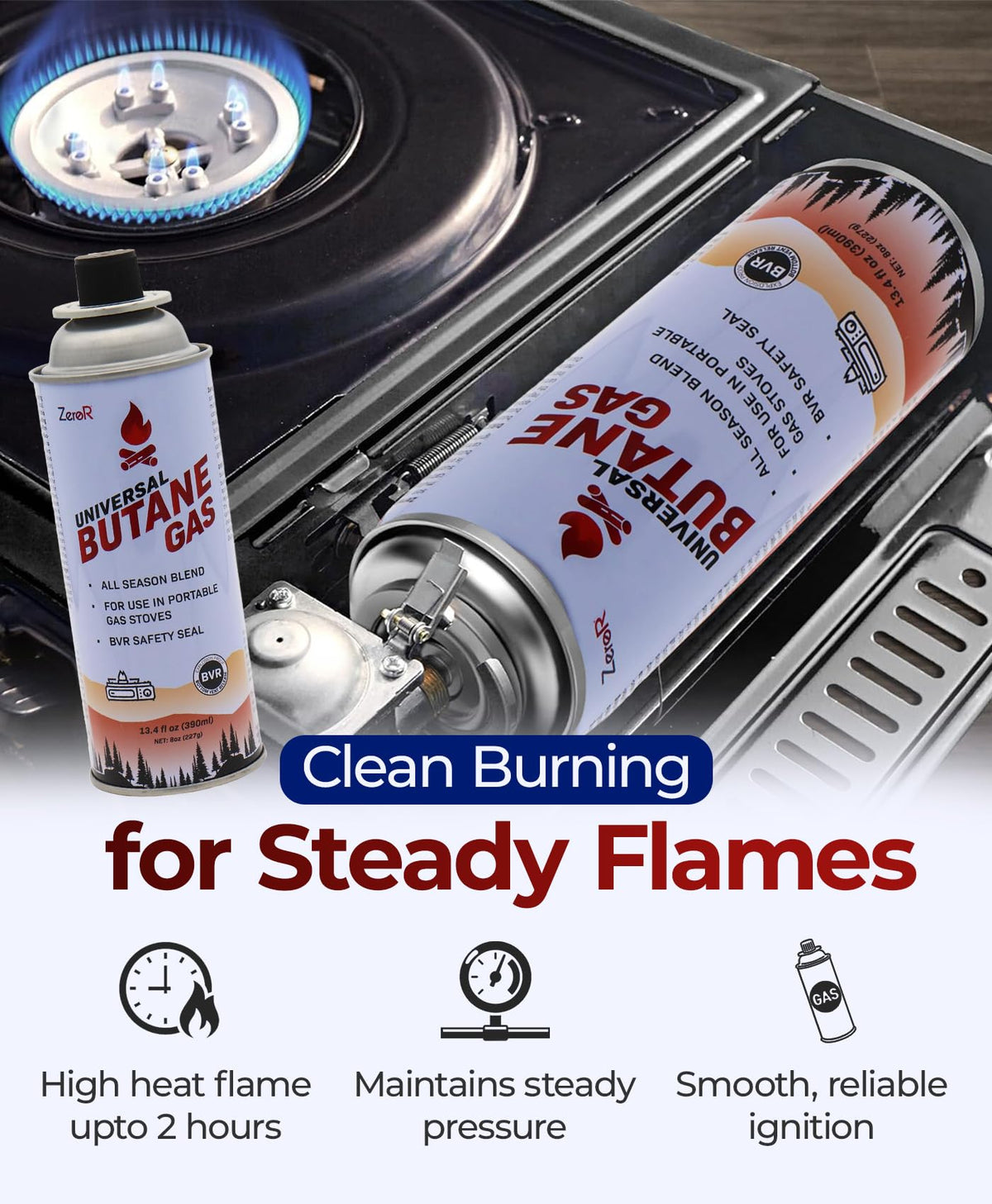 Butane Fuel Canister Cartridge 13.4 fl oz M883487