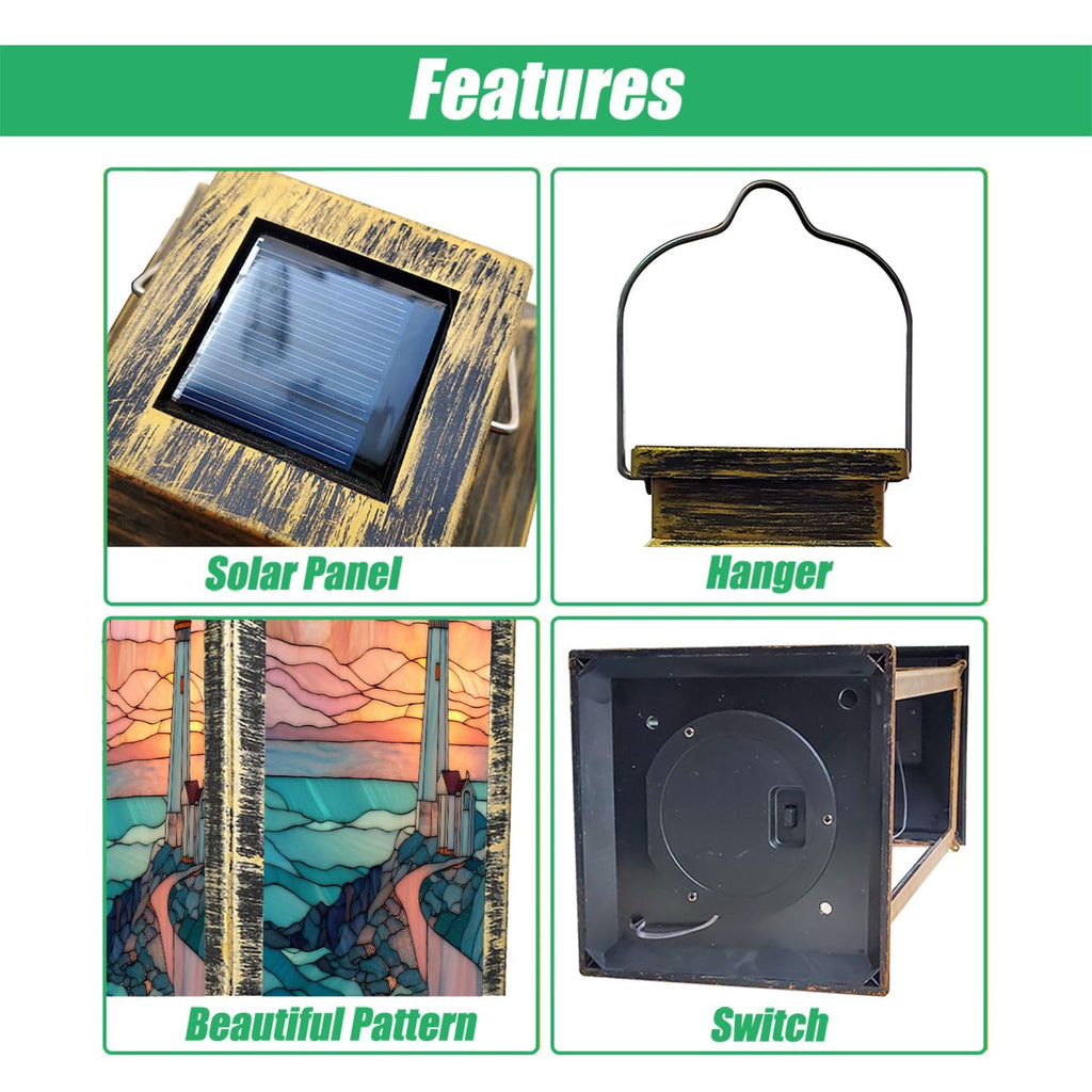 Solar Powered Waterproof Hanging Lantern X8698