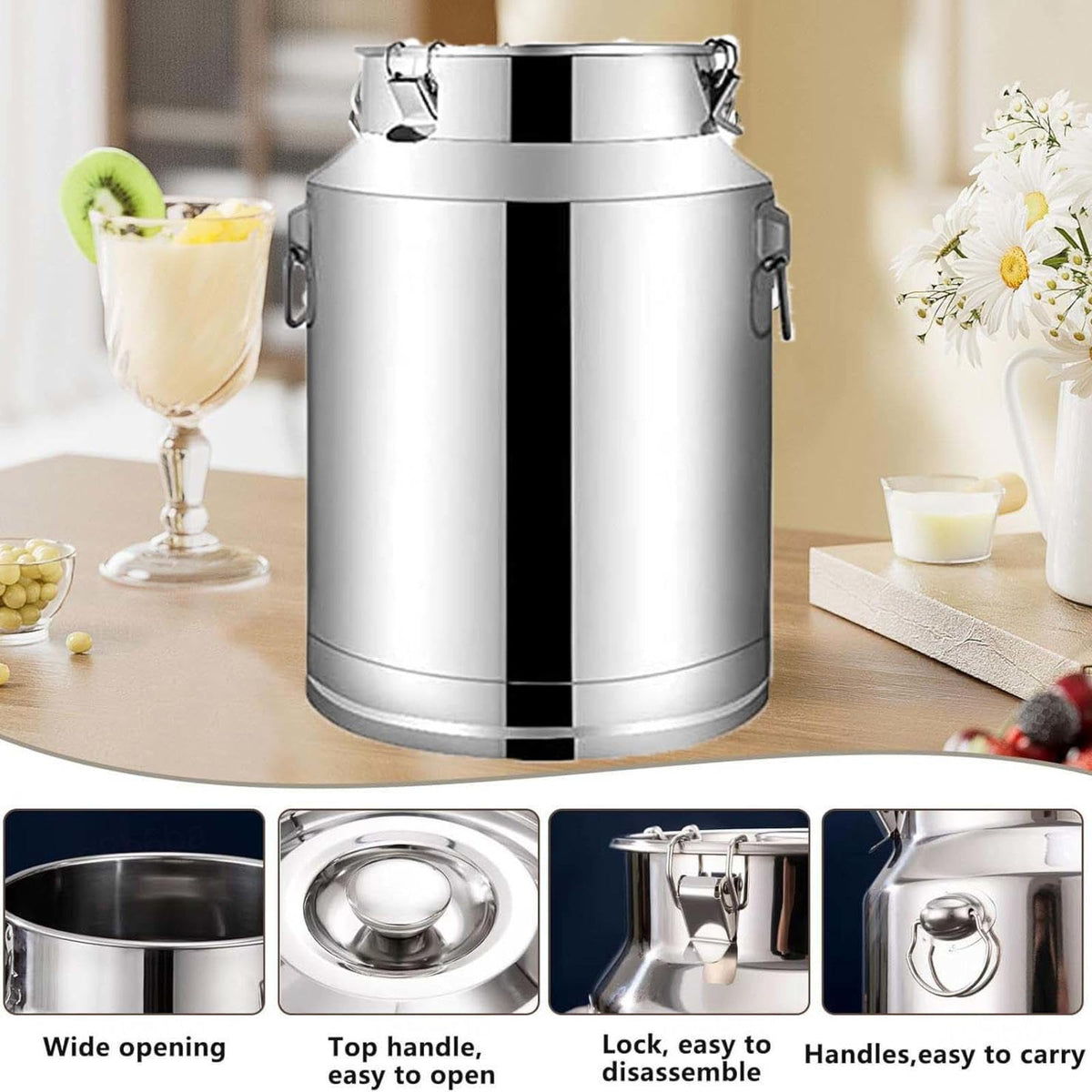 5L Stainless Steel Water Container with Tap J702