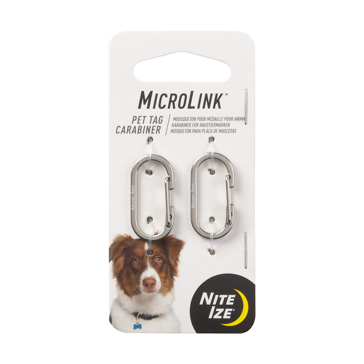 Stainless Steel Pet Tag Carabiner, 2 Count L89733