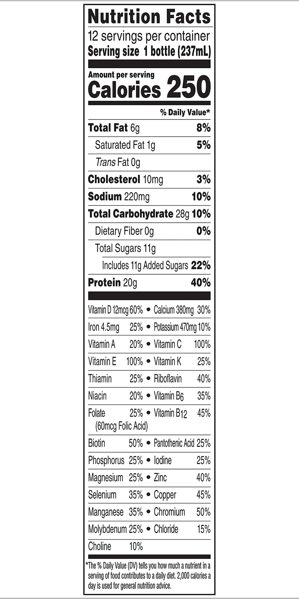 High Protein Nutritional Drink Rich Chocolate 8 FL OZ 12 CT I808