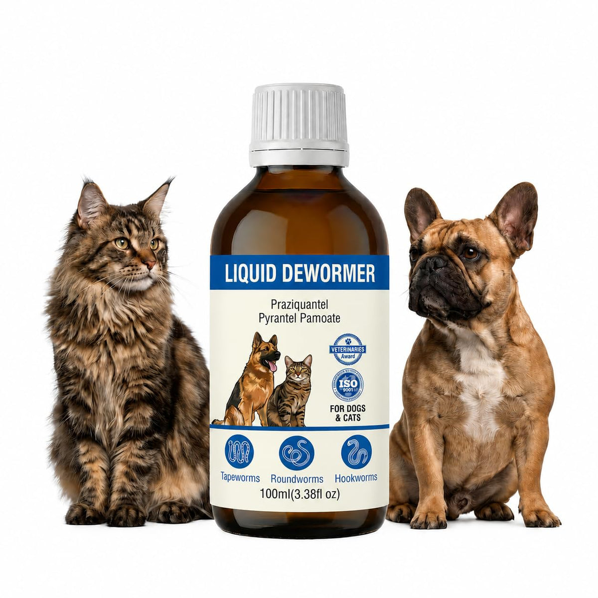 Liquid Dewormer for Dogs & Cats 3.5 fl oz F5388