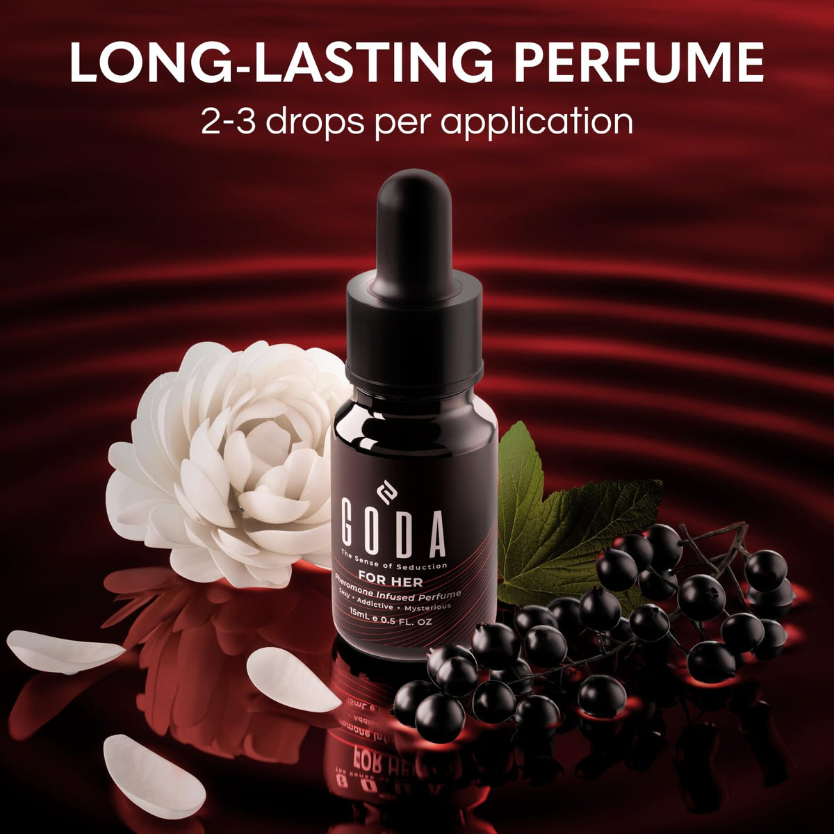 Pheromones Perfume for Women with Jasmine and Rose 15ml B180