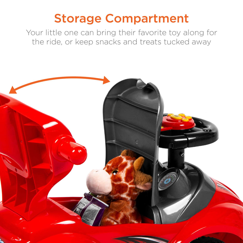 Kids 3-in-1 Push and Pedal Ride On Car T7746