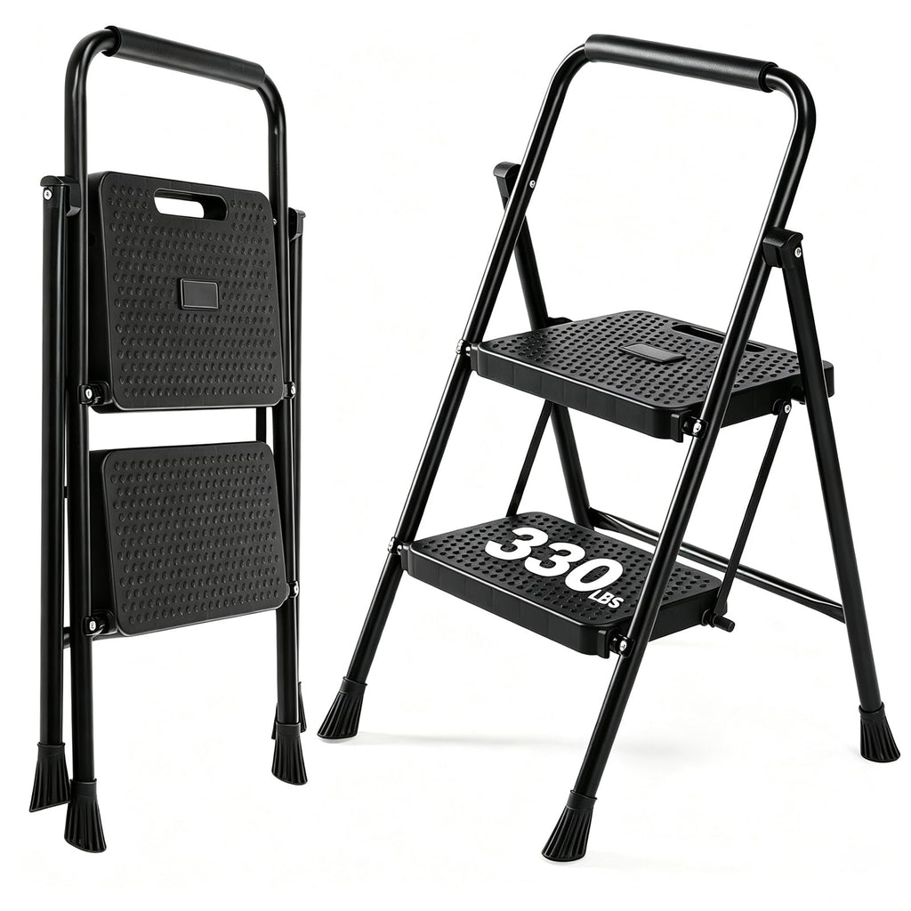 2 Step Folding Step Stool 330lbs Capacity C4328