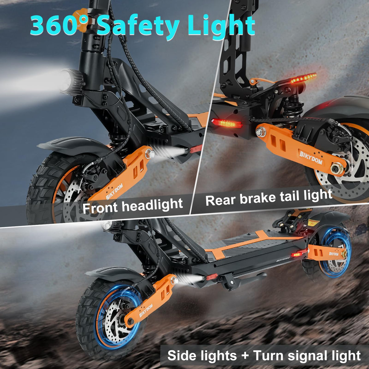 1600 W Motor 50 Miles Range 40 MPH Electric Scooter C622