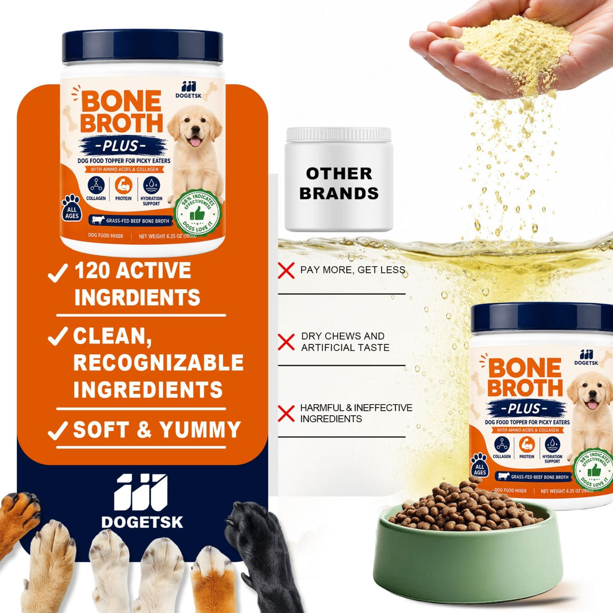 Doggy Nutritious Beef Bone Soup Supplement L46502