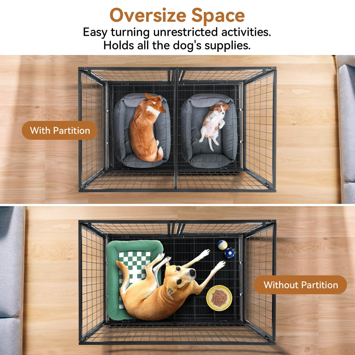 48 inch Wire Dog Crate with Divider V6944