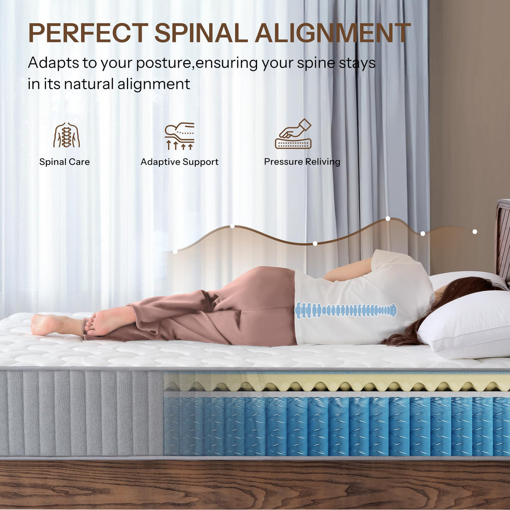 12 Inch Full Hybrid Mattress Medium Firm Q817