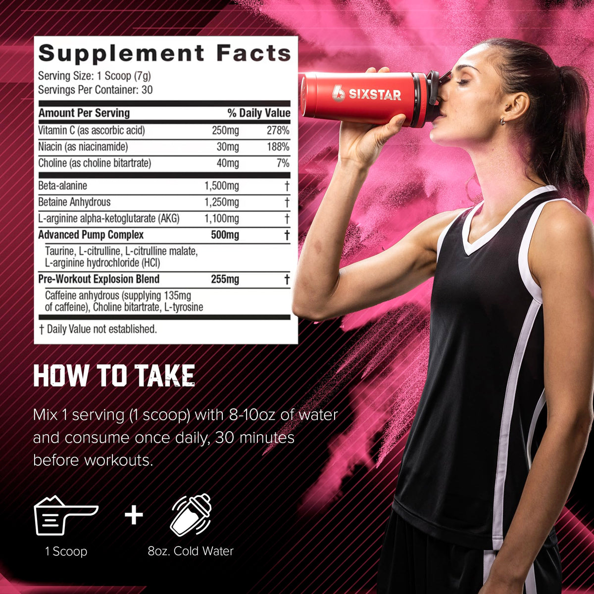Pink Lemonade Pre-Workout Powder 30 Servings H559