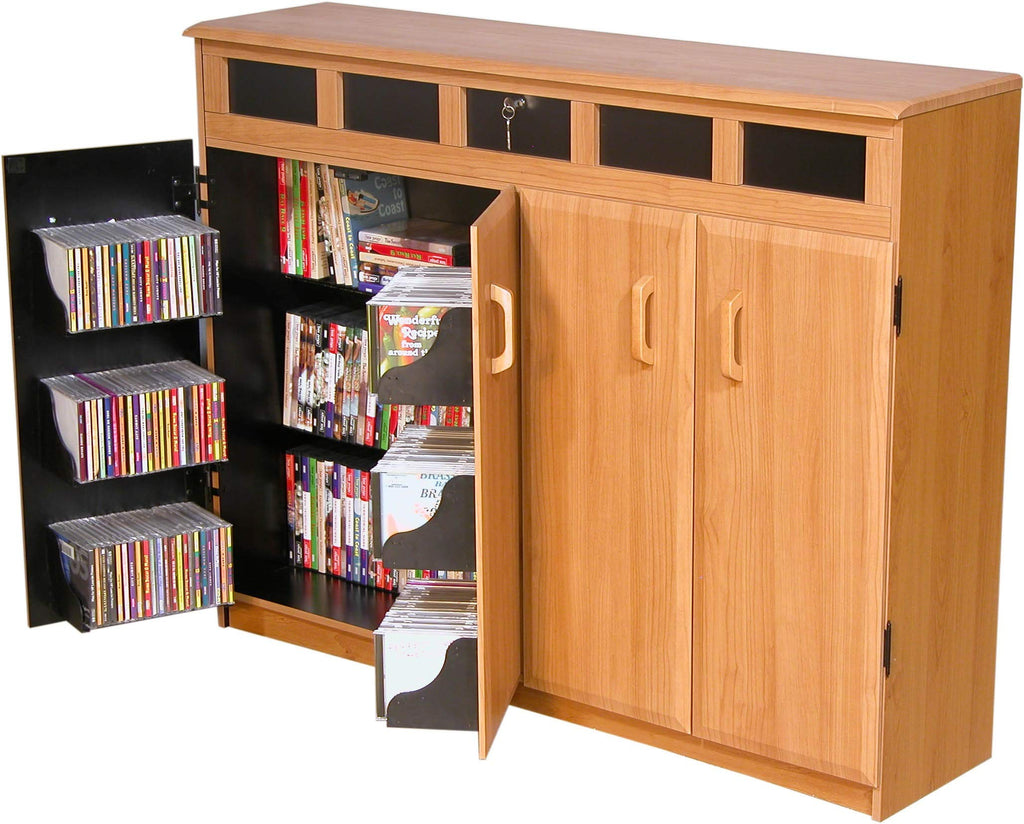 Oak Top Load Media Cabinet O652484