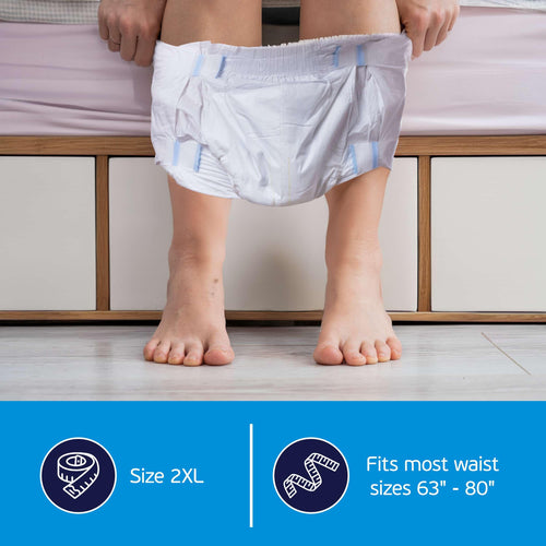 2XL Disposable Adult Diapers with Tabs C18517