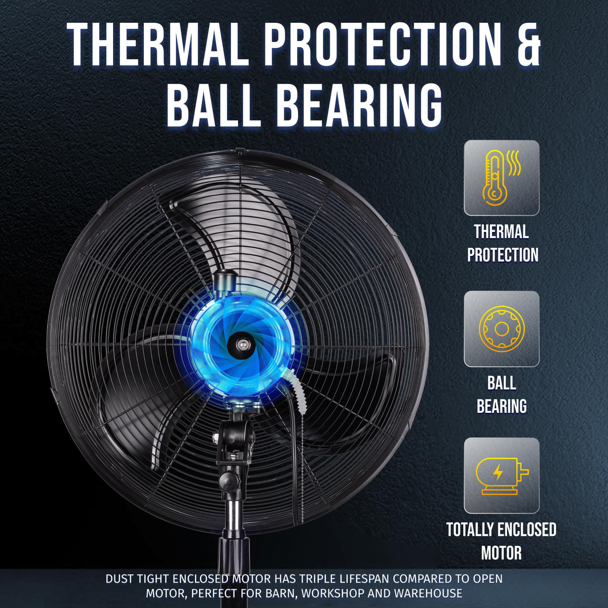 20" Oscillating High Velocity Pedestal Fan T5444