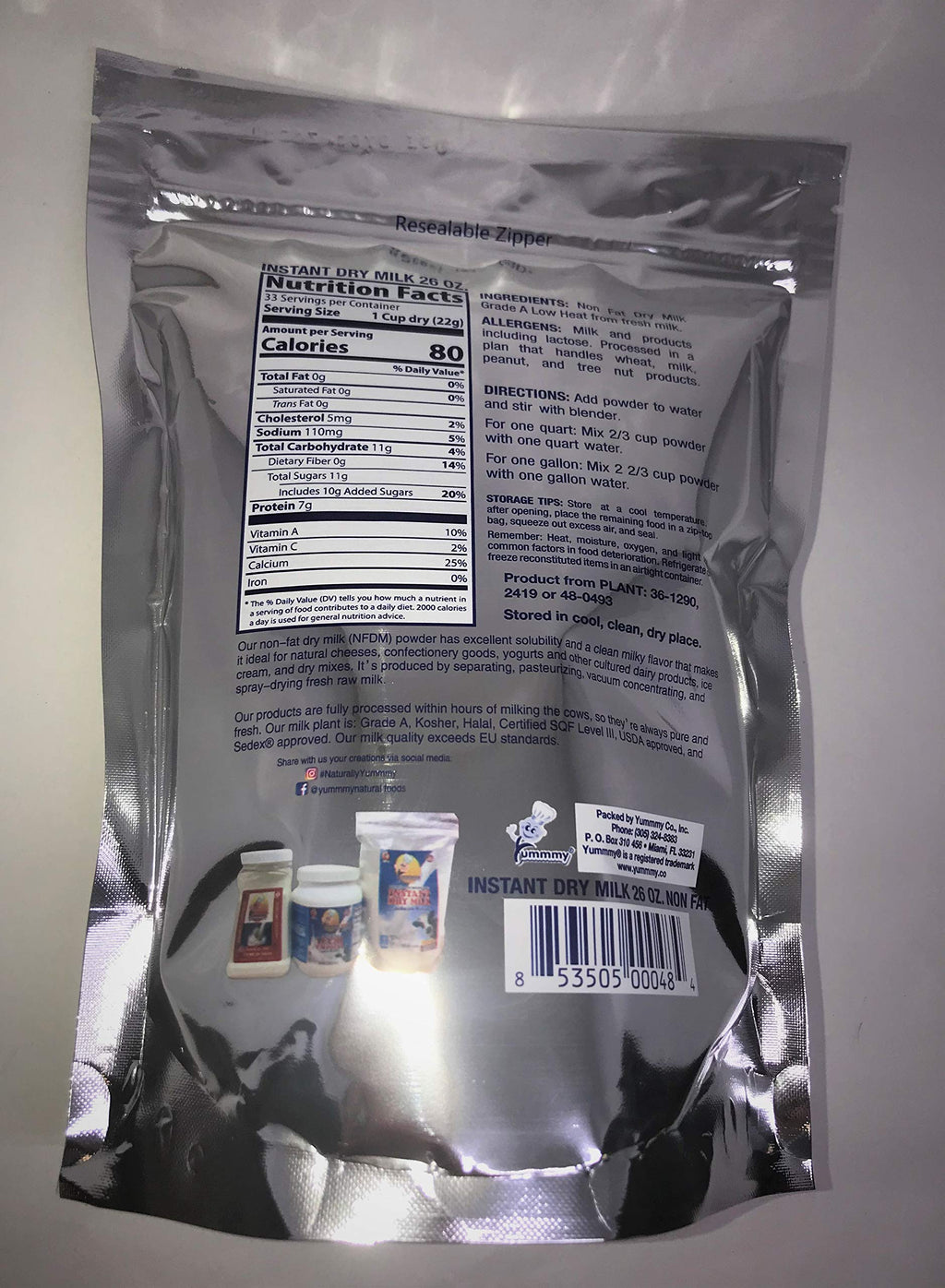 Nonfat Powdered Dry Milk 26 oz O217