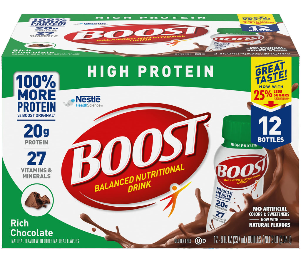 High Protein Nutritional Drink Rich Chocolate 8 FL OZ 12 CT I808