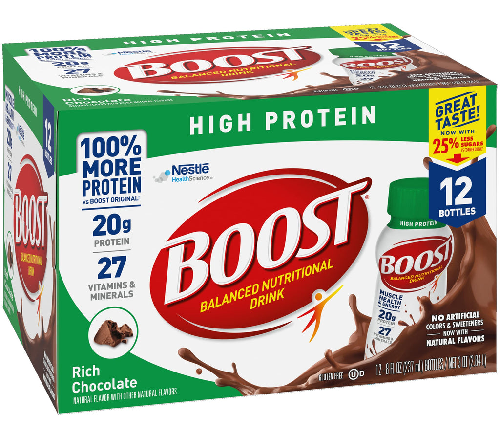 High Protein Nutritional Drink Rich Chocolate 8 FL OZ 12 CT I808