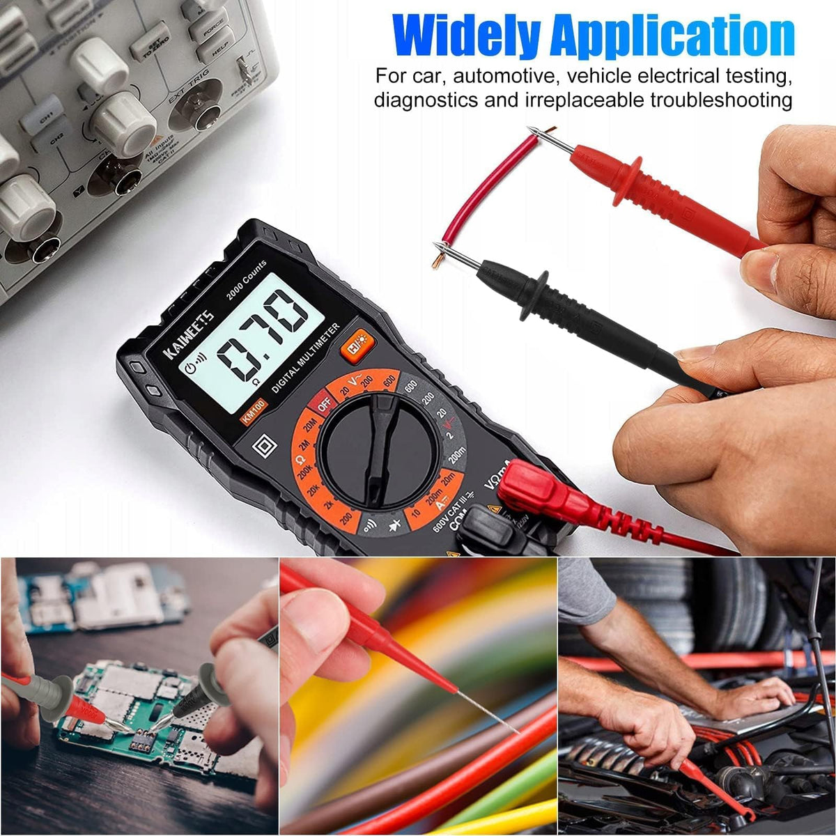 Silicone Multimeter Test Leads Kit F734