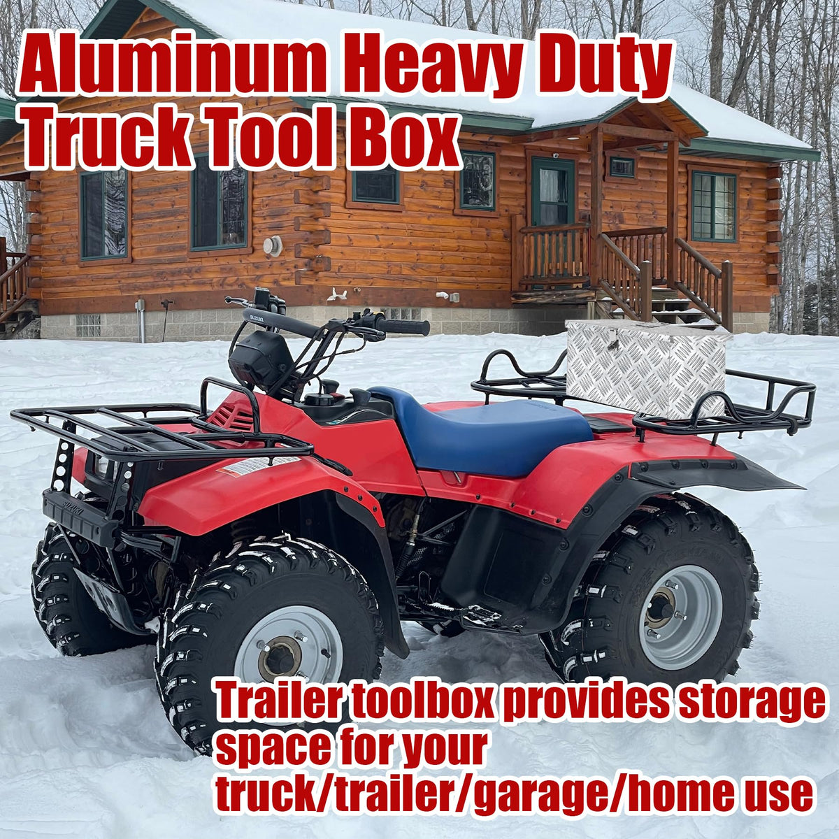 16 Inch Aluminum Waterproof Truck Tool Box with Lock and Keys X114126