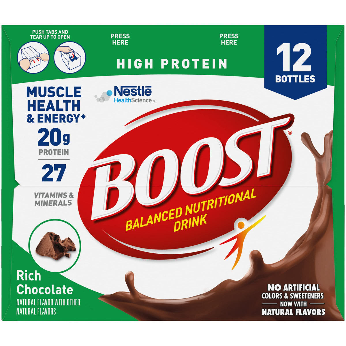 High Protein Nutritional Drink Rich Chocolate 8 FL OZ 12 CT I808