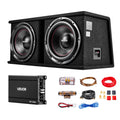Dual 12" Enclosed Powered Subwoofer with Amplifier K659