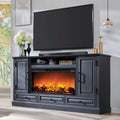 Black Fireplace TV Stand O112076