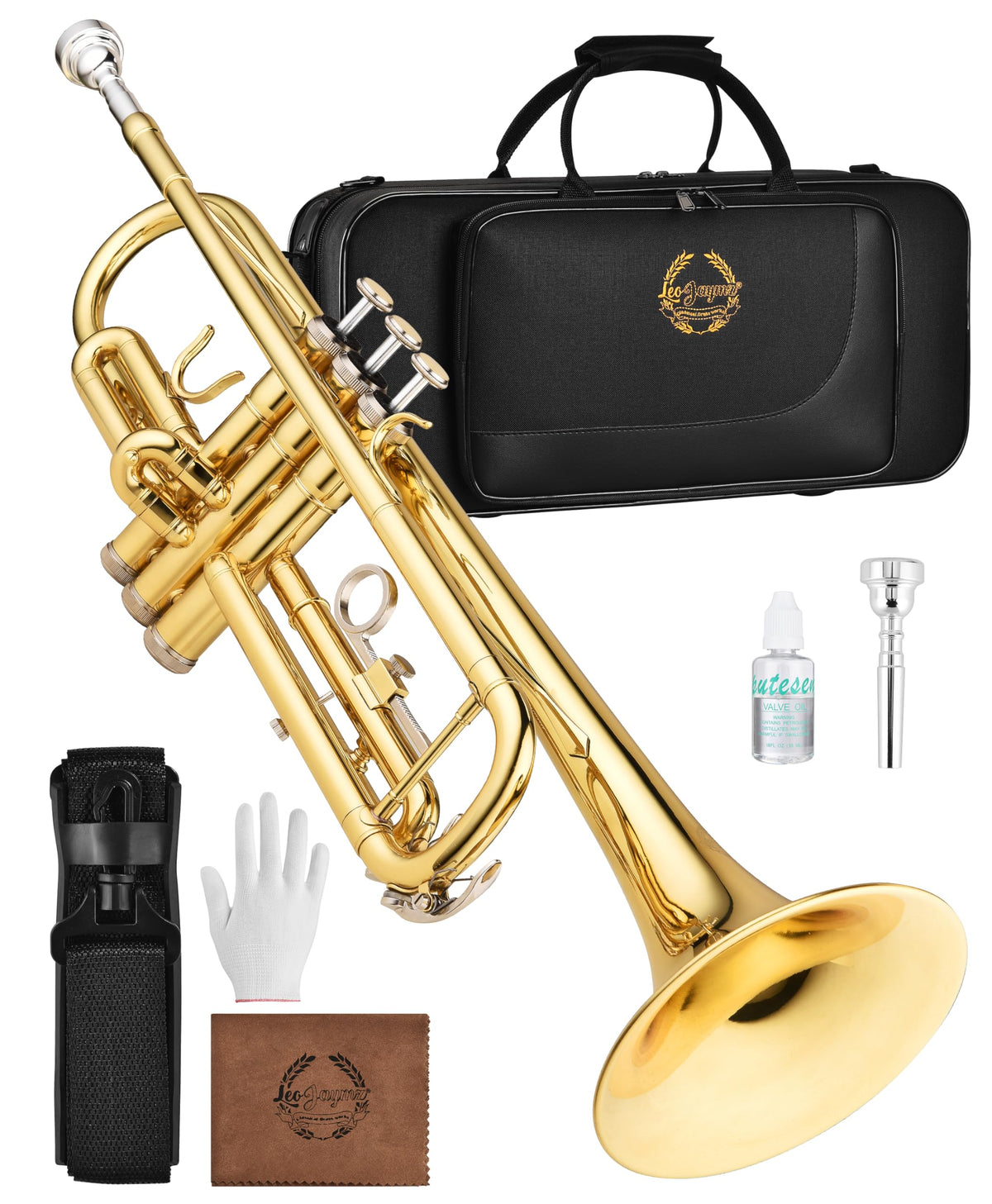 Bb Brass Trumpet with Case and 7C Mouthpiece S7441