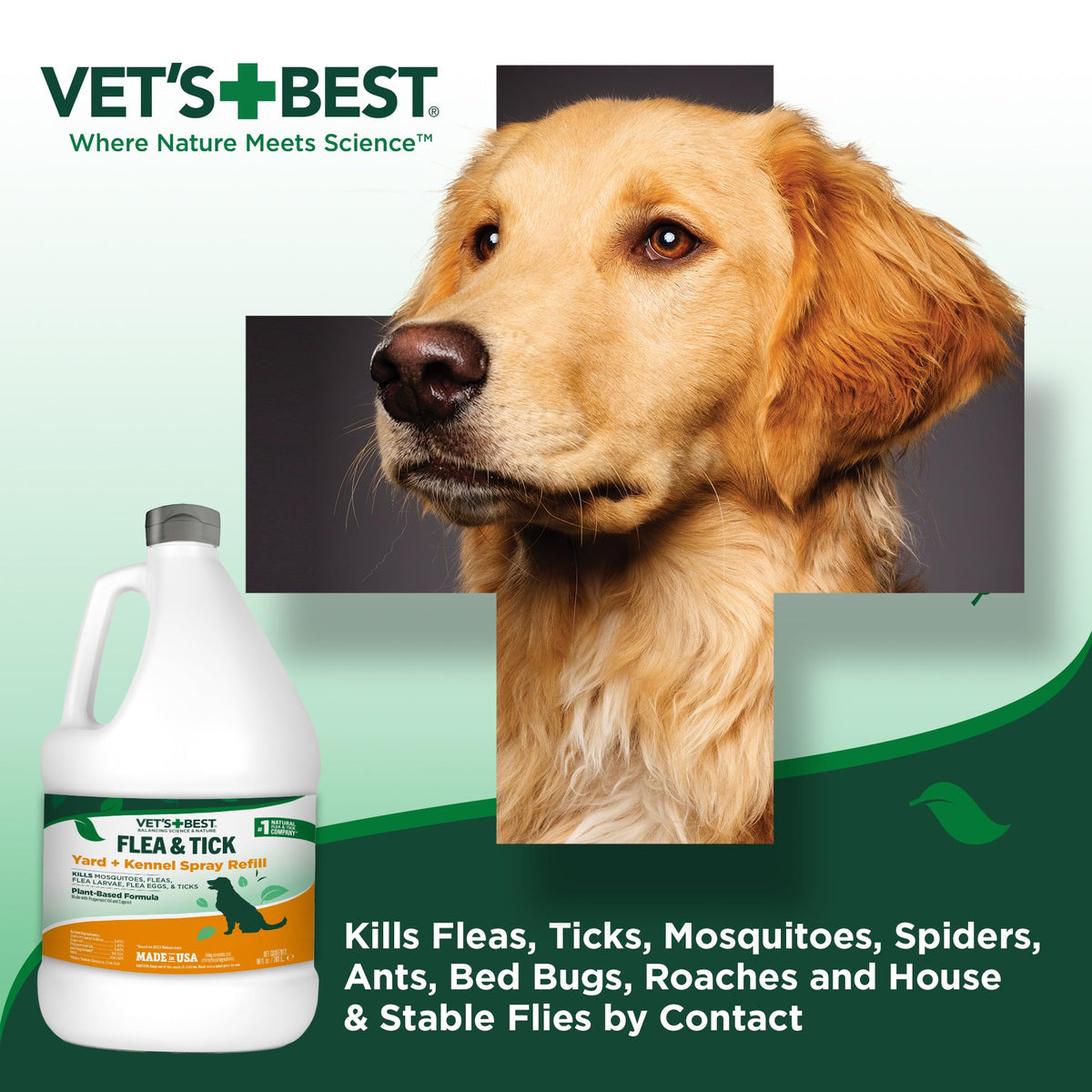 Flea & Tick Mosquito Yard & Kennel Spray for Dogs, 32 oz F2402