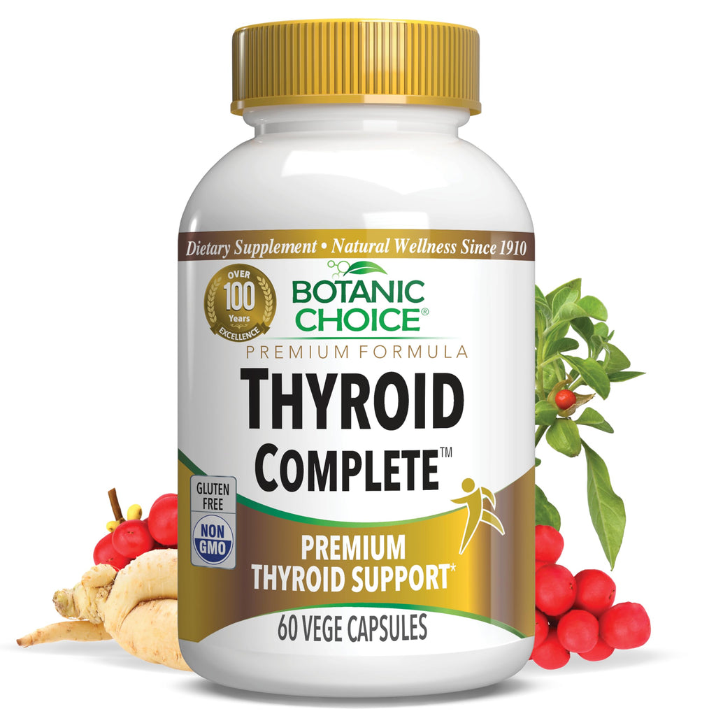 Thyroid Support with Ashwagandha, Schisandra Chinensis, Iodine 60 Vege Caps V314468