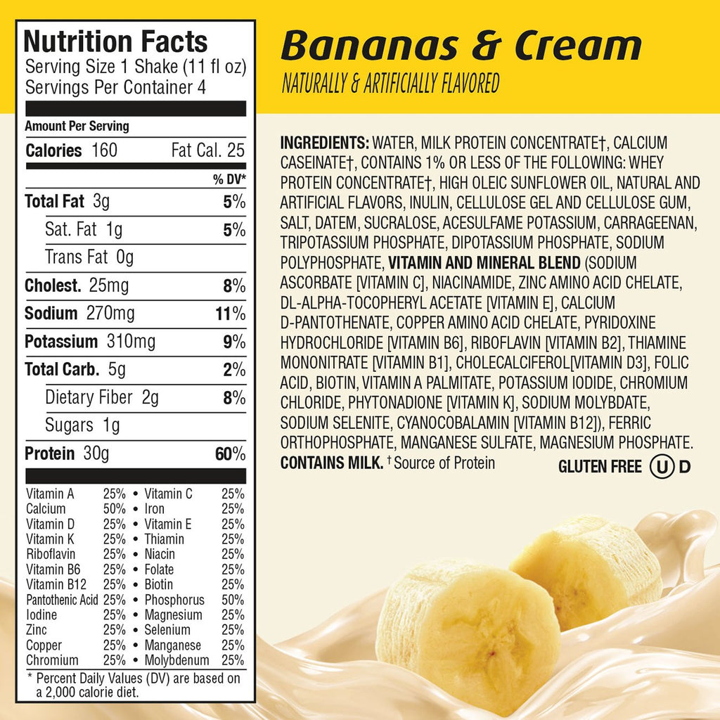 Banana 30g Protein Shake 12 Count Z433