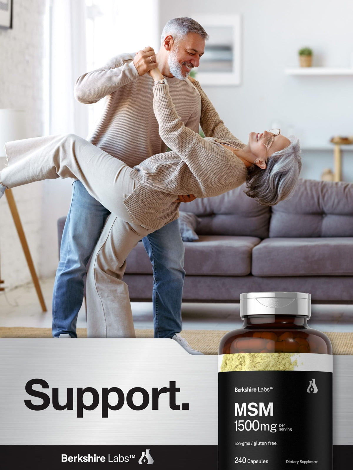 MSM Capsules 1500mg 240 Count S472