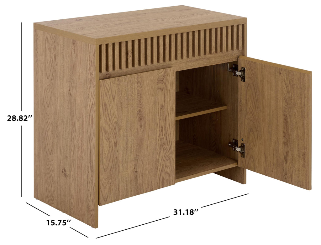Oak 2-Door Media Stand E151