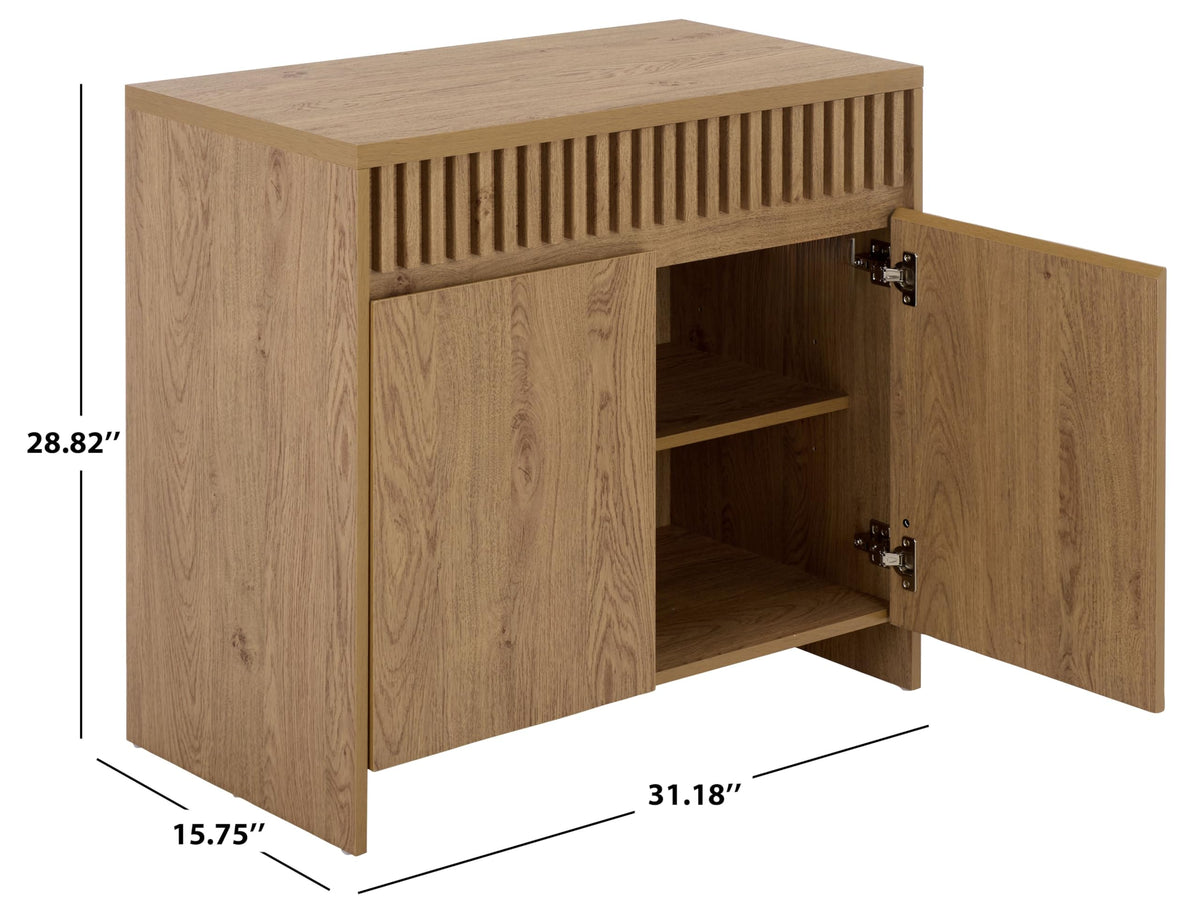 Oak 2-Door Media Stand E151