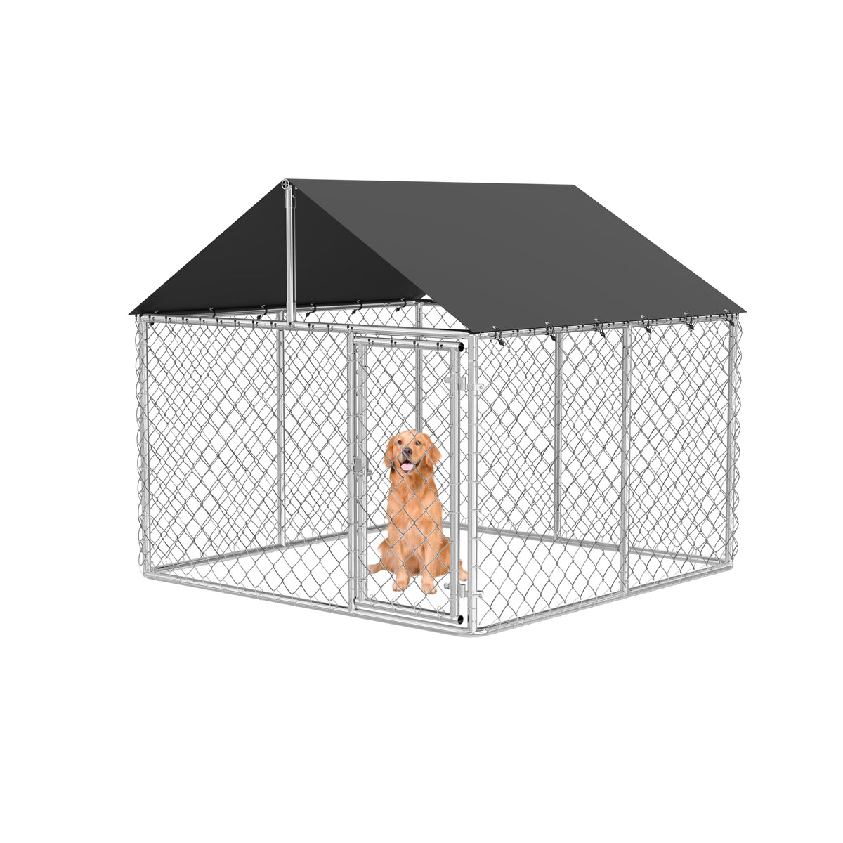 Heavy Duty Steel Dog Kennel with Secure Lock G9024