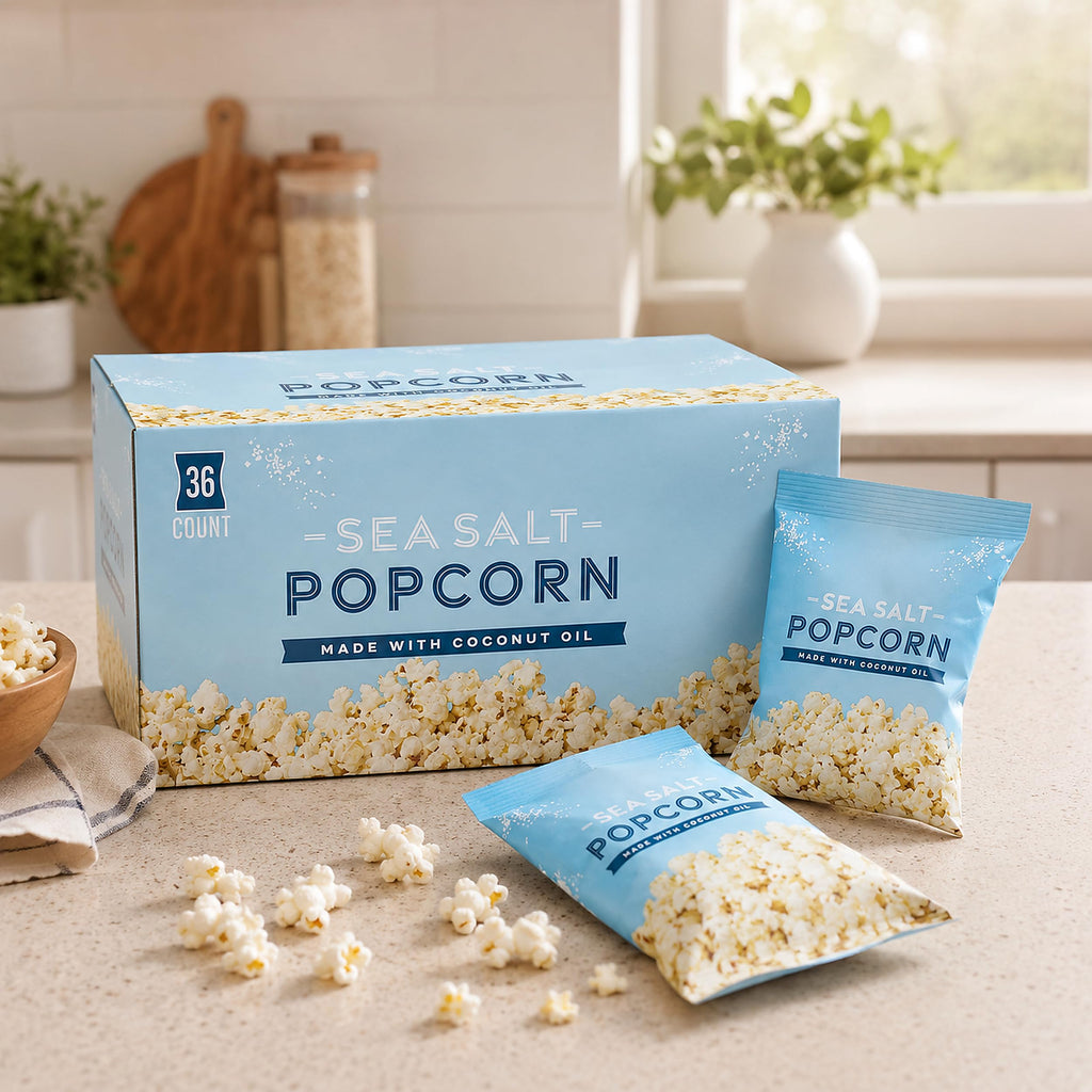 Sea Salt Popcorn with Coconut Oil B892