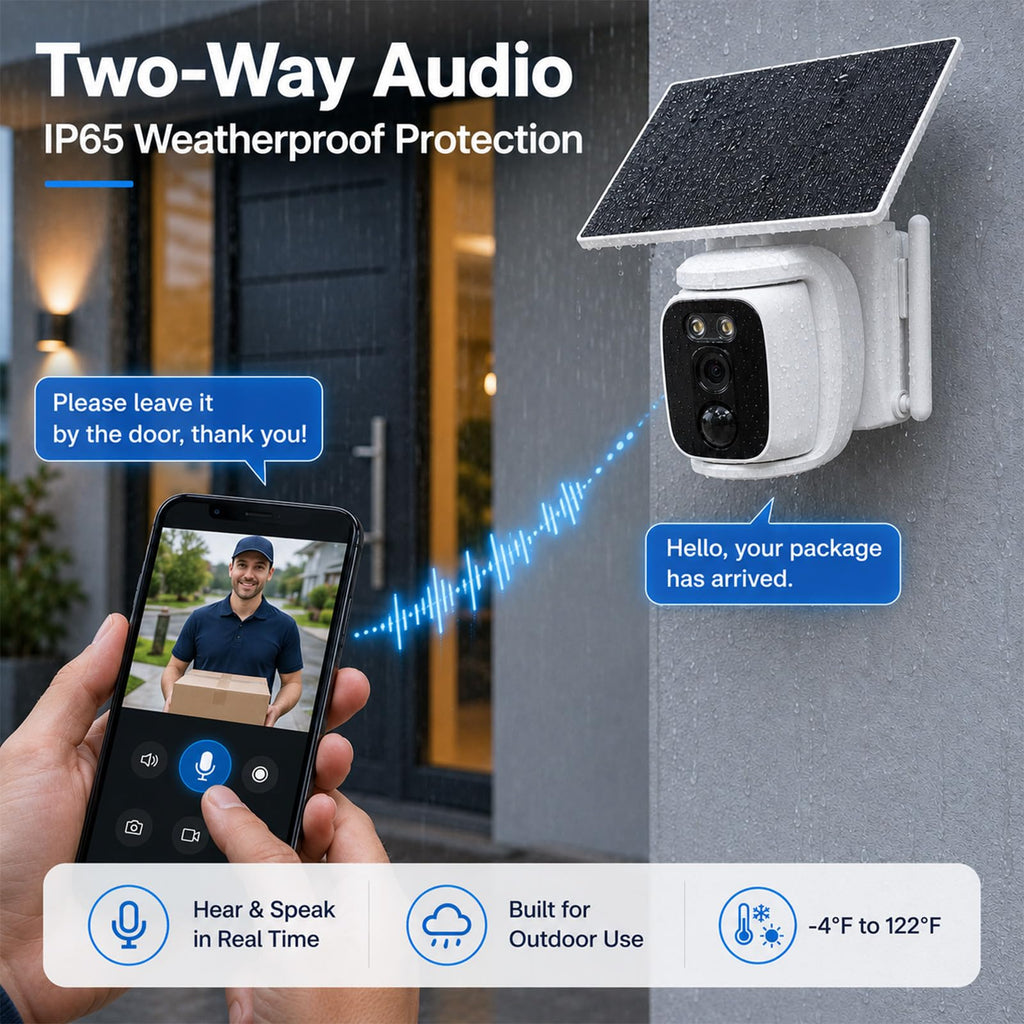 4 Pack Solar Security Cameras Wireless Outdoor 2K WiFi Camera System R630