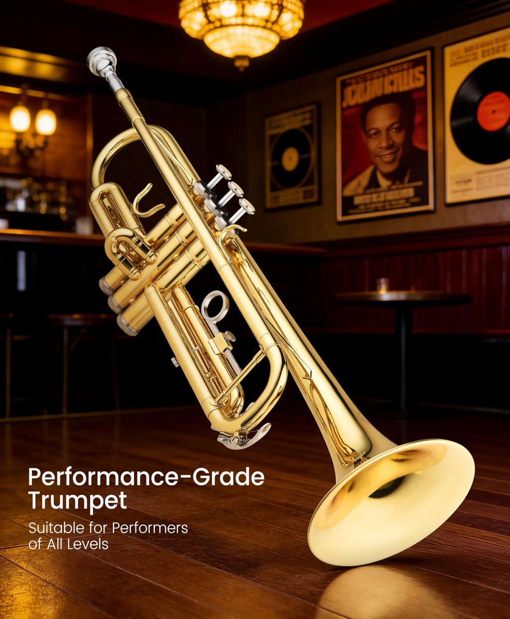 Bb Brass Trumpet with Case and 7C Mouthpiece S7441